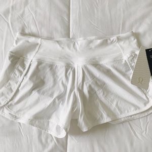 NEW WITH TAGS White Lululemon Shorts